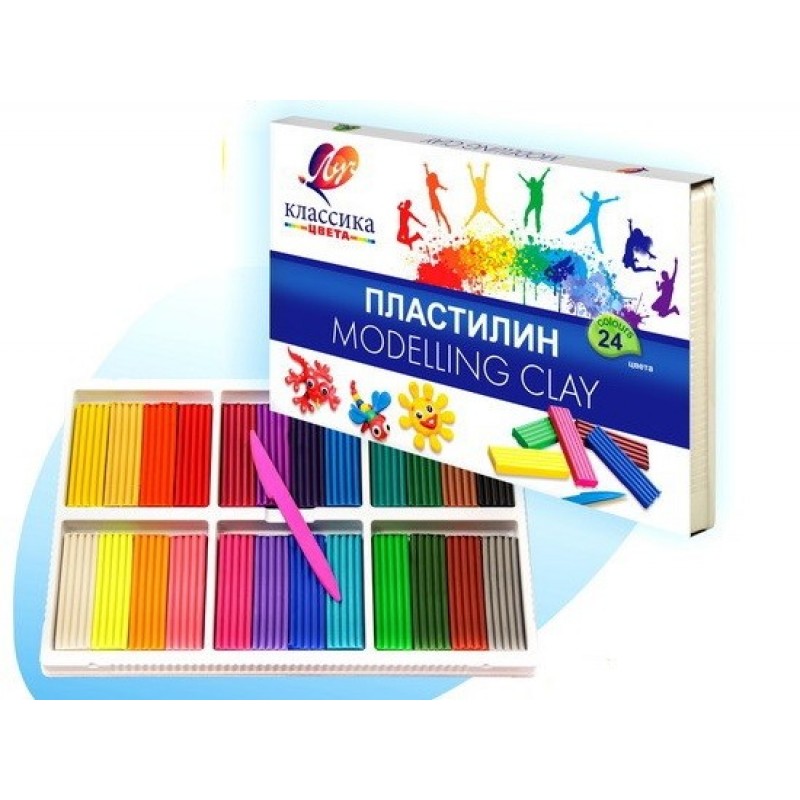 Пластилин 24цв